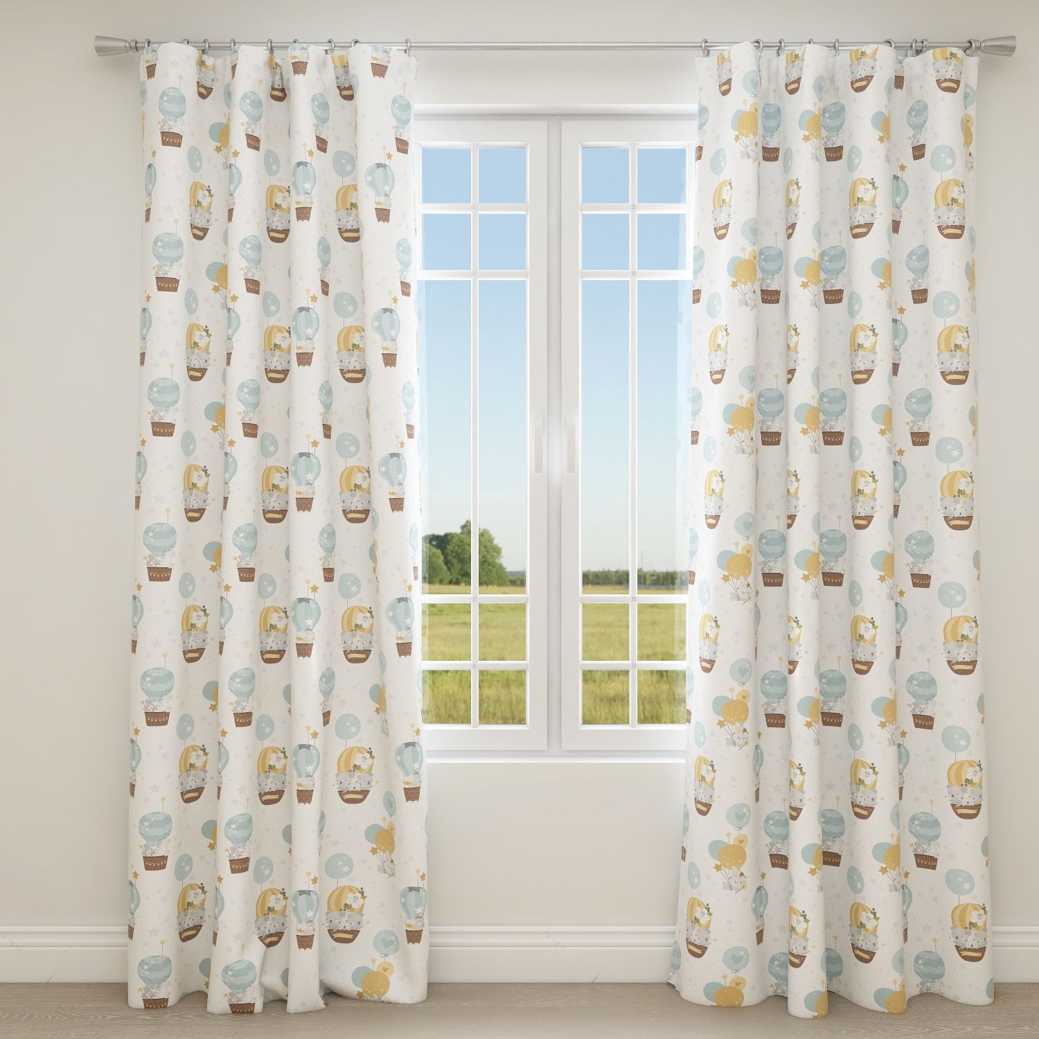 Hot Balloons Kids & Nursery Blackout Curtains - Wish Upon Stars