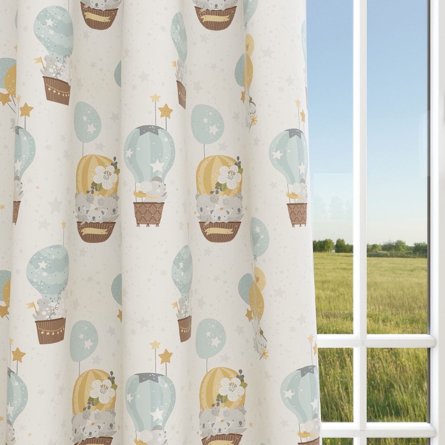 Hot Balloons Kids & Nursery Blackout Curtains - Wish Upon Stars