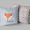 Personalized Fox Throw Pillows | Set of 2 | Collection: Gone in the Wild | For Nurseries & Kid's Rooms