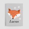 Personalized Fox Wall Art | Set of 2 | Collection: Gone In The Wild | For Nurseries & Kid's Rooms