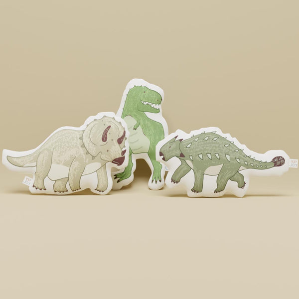 Dinosaur Throw Pillows For Nurseries & Kid's Rooms | A Roar Party |  Set Of 3
