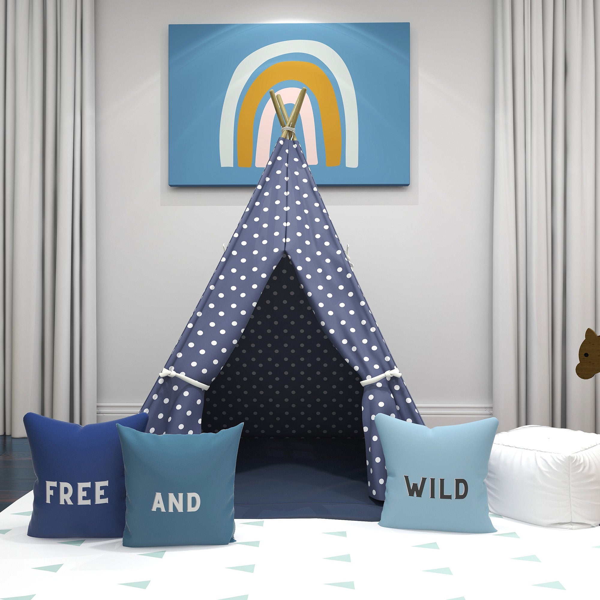 Sugar Blue Kids Teepee