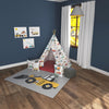 Kids Teepee, Construction Decor Themed Room - Powerful Builds Collection